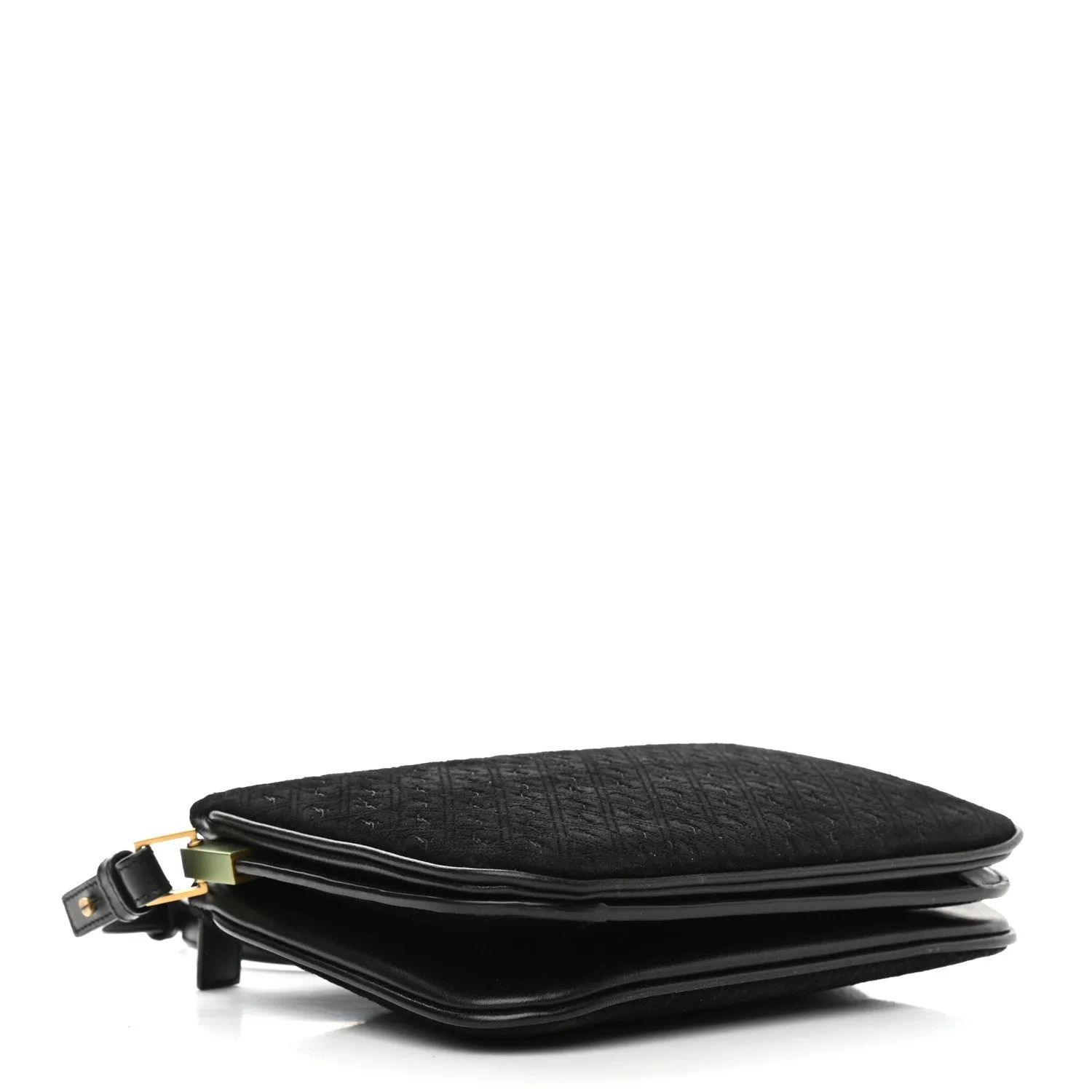 Ysl Taschen Saint Laurent YSL King Palm Wildleder Monogramm Schwarze Umhängetasche 585541
